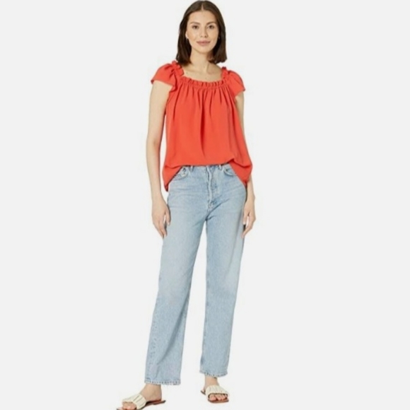 NWT Cece - Ruffled Square-Neck Top - Picture 4 of 5